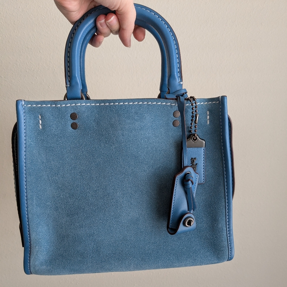 Coach Suede Rogue 25 In Chambray